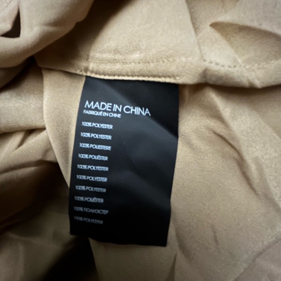 Club Monaco NWT Neutral Tone Rib Neck Blouse Size XS - Picture 4 of 4